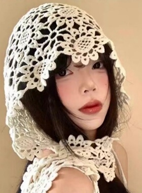 AOSER帽子透气镂空针织包头帽女旅游拍照百搭显脸小简约时尚443