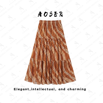 AOSER亮片A字显瘦百搭半身裙