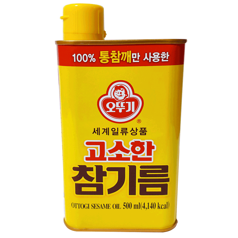 韩国进口香油不倒翁凉菜芝麻油