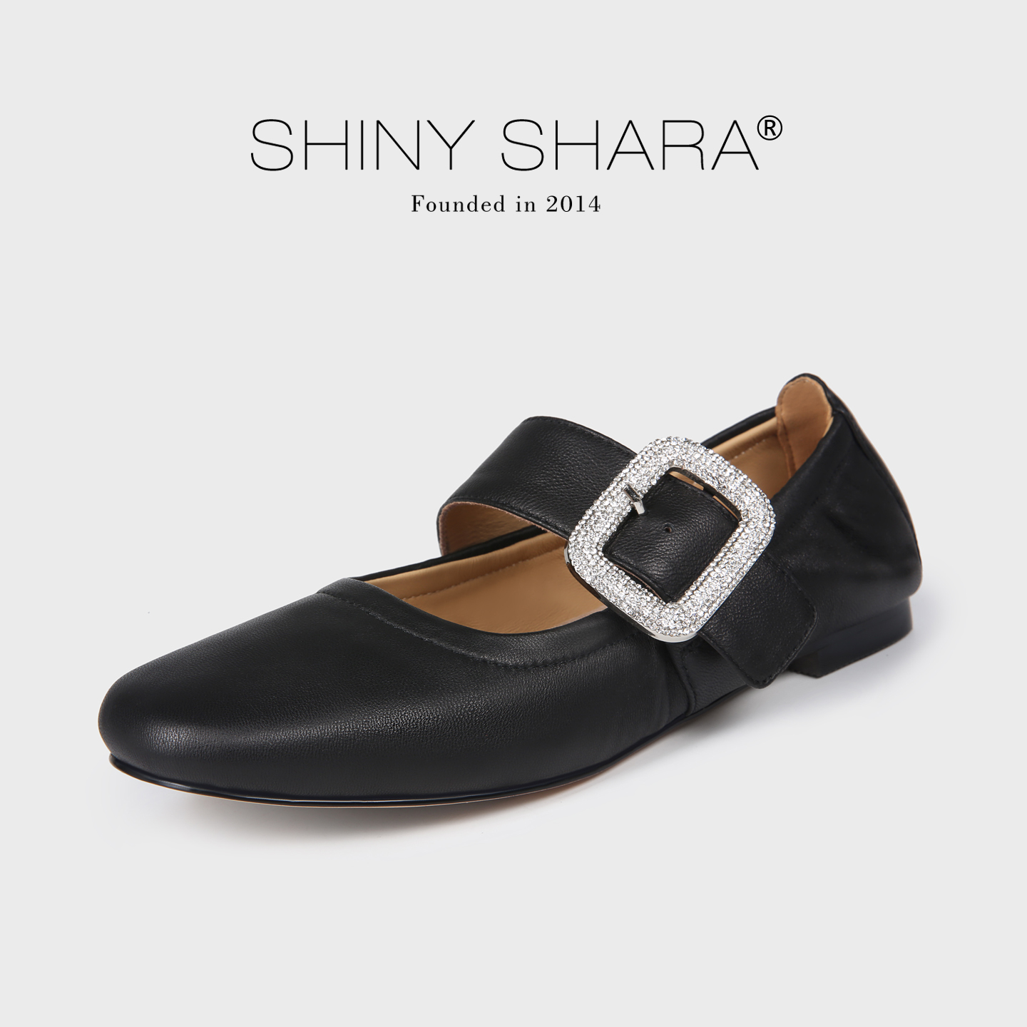 ShinyShara法式圆头玛丽珍鞋