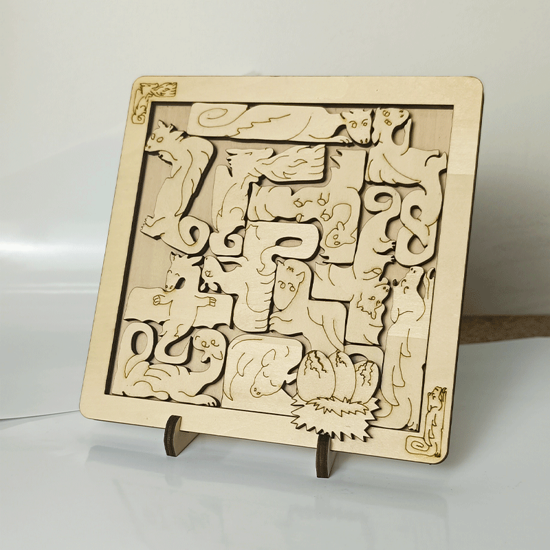 puzzle拼图十级难度龙的宝藏解密解谜玩具jigsaw烧脑迷宫dragon