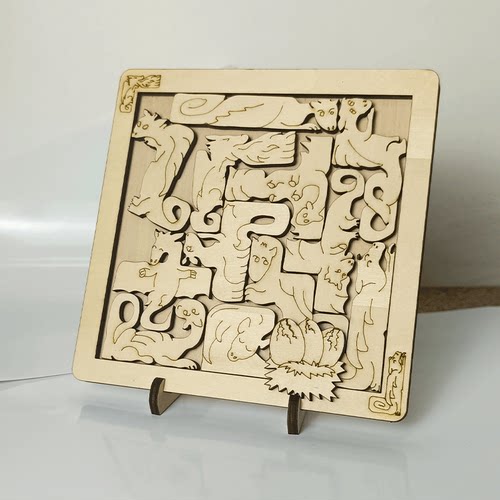 puzzle拼图十级难度龙的宝藏解密解谜玩具jigsaw烧脑迷宫dragon