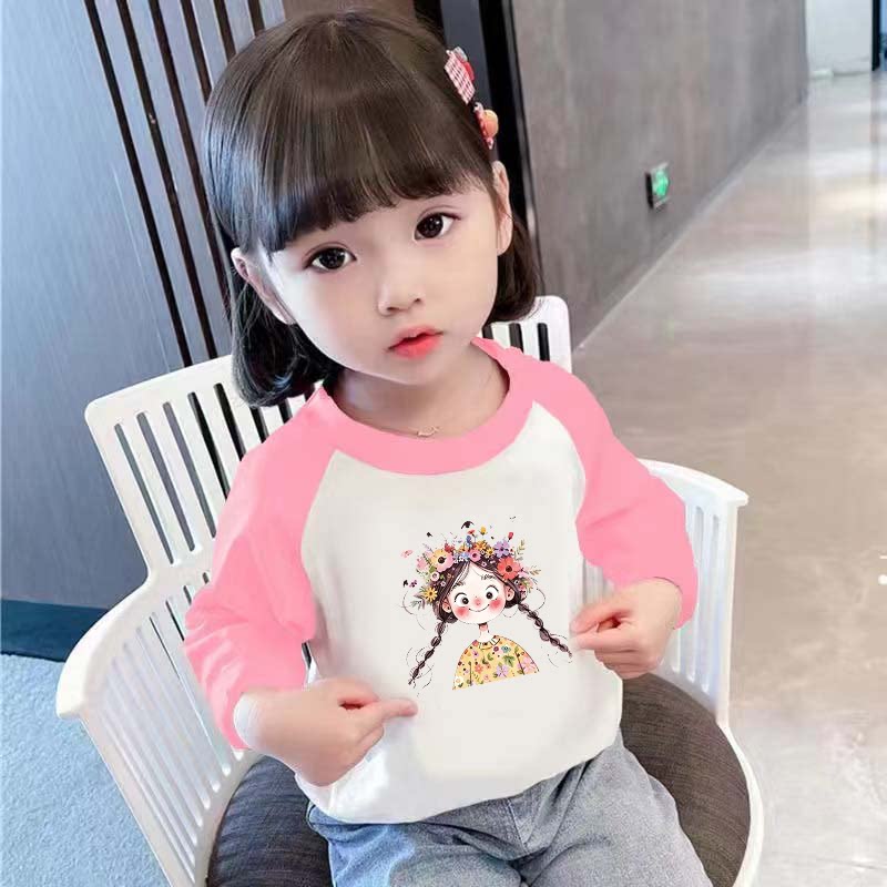 女童插肩打底衫秋装2026新款儿童