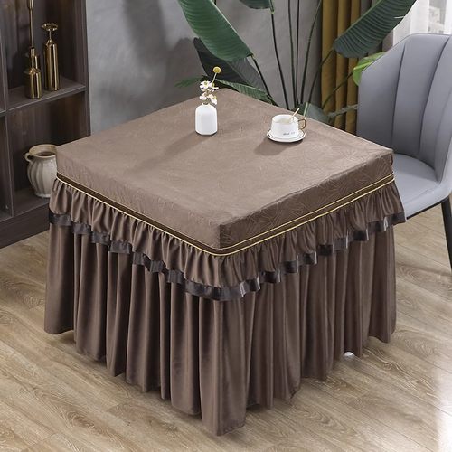 烤火桌子罩套正方形冬季电取暖炉