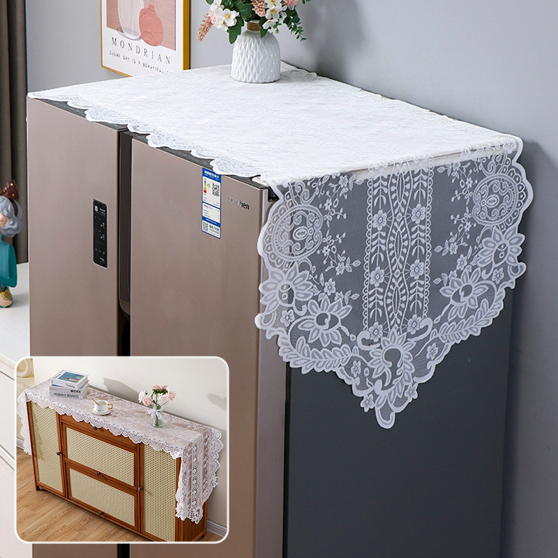 镂空刺绣蕾丝单双开门冰箱巾盖布冰箱防灰盖巾多用途防尘罩家用