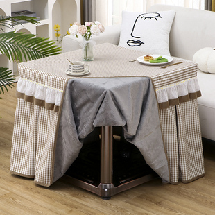 用料超足加厚复合型烤火罩套正方形电炉罩冬天保暖烤火被桌布罩子