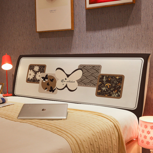 中古风床头罩套软包靠垫防尘盖布2025新款轻奢高档通用全包保护罩