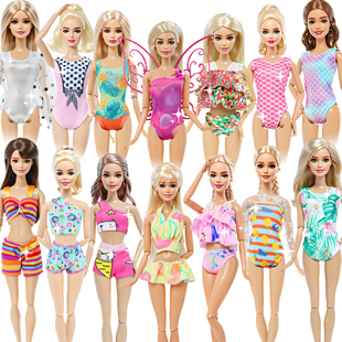 娃娃泳衣30厘米比肯仿真手工娃衣换装 配件单个 比基尼海滩游泳时装