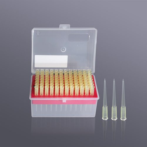 LABSELECT 甄选 T-0200-R-S 200μL无菌盒装吸头 黄色50.55mm 96支/盒 10盒/中盒 5中盒/箱