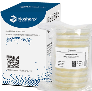 BL1337A LB琼脂平板(不含抗生素)  BL1339A (含50ug/ml卡那霉素) BL1338A LB琼脂平板(含100ug/ml氨苄青霉素)