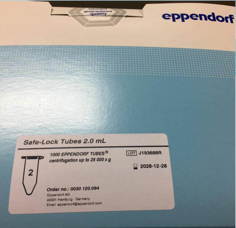 eppendorf艾本德 0030120094 无酶无热源 2.