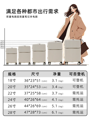 Чемодан, универсальная коробка для путешествий, 18 дюймов, 24 дюймов
