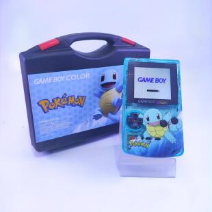 任天堂gbc高亮 2023ips点对点全贴合屏幕杰尼龟限定版gameboy掌机