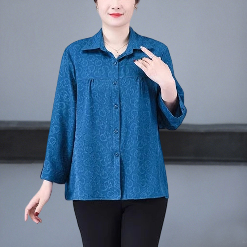 胖妈妈上衣中老年人女夏装200斤加肥加大码衬衣奶奶衬衫宽松洋气