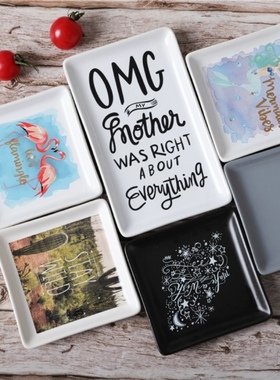 外贸陶瓷美国primitives by kathy餐具盘子碟早餐蛋糕零食盘烤盘