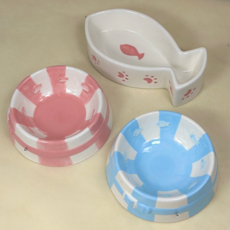 出口陶瓷手绘可爱高颜值小鱼造型宠物碗猫碗狗碗水碗零食盆,宠物/宠物食品及用品,猫狗碗/慢食碗,淘宝优惠券,粉丝福利购,淘宝优惠卷