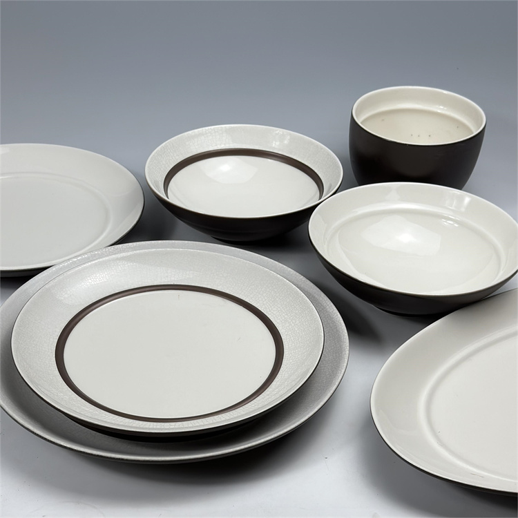 DANSK汤盘陶瓷棕色面碗