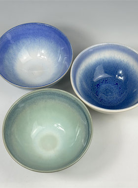 MERITAGE陶瓷窑变釉蓝色绿色面碗
