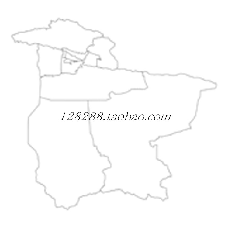 巴音郭楞蒙古地图打印交通水系卫星旅游地形政区划电子版矢量定制