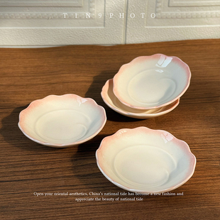 蘸料碟陶瓷4寸小碟子小号精致小盘子味碟调料碟酱油醋碟蘸酱碟