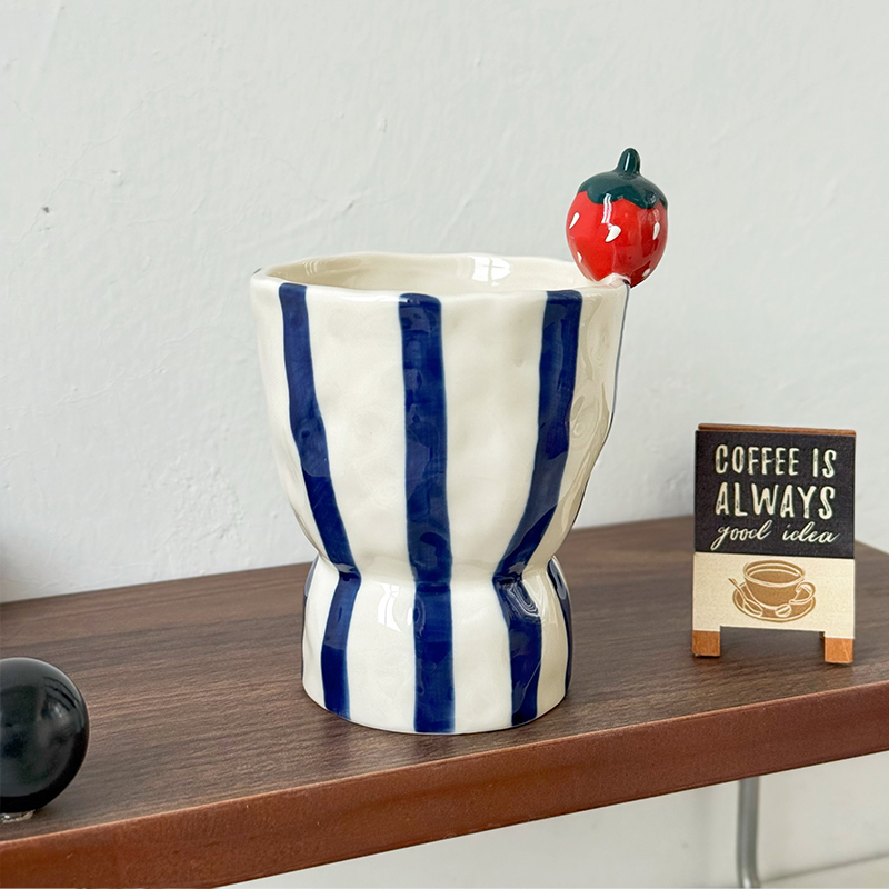 复古高颜值手握咖啡杯子设计感小众拿铁杯小资咖啡专用杯中古风