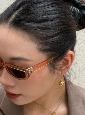 RECYCLE / 金色圆球耳环 简约几何ins高级感气质耳钉复古港风耳饰