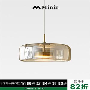 现代餐厅吊灯卧室简约轻奢设计师高端床头吊线灯咖啡厅吧台餐桌灯