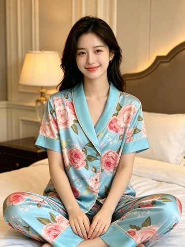 宣J 玫瑰花家居服套装