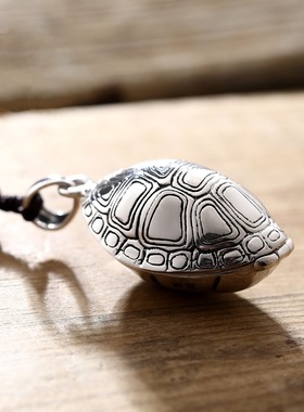 复古富甲天下龟壳吊坠沧海龟虽寿