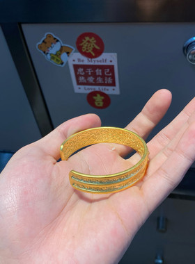 足金9999金刚杵手镯