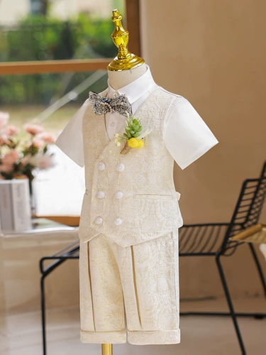 Детский классический костюм, костюм мальчика цветочника, жилет, в британском стиле