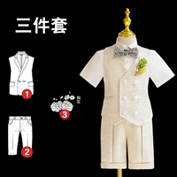 Комплект, жилет, шорты на лацкан, 3 предмета