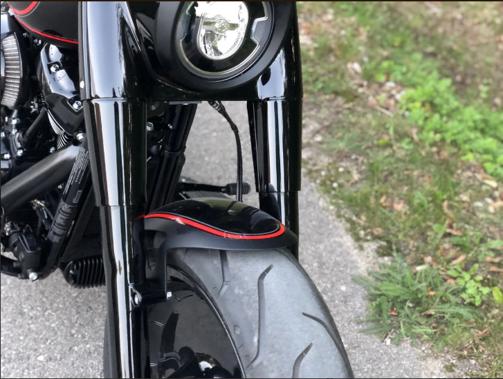 Harley modified soft -tailed M8 Fat Tsai 18 -inch front wheels mud tile mud tile shield