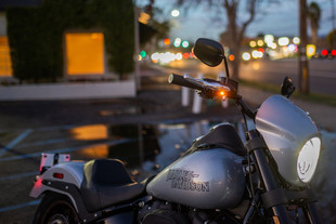 Kodlin双功能mini转向灯LED软尾M8路威突破肥仔肥霸街霸 哈雷改装