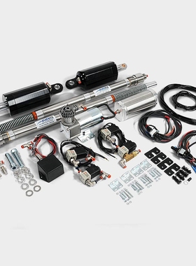 哈雷旅行前后气动避震改装套件BAGGER升降减震滑翔路王双灯HHI