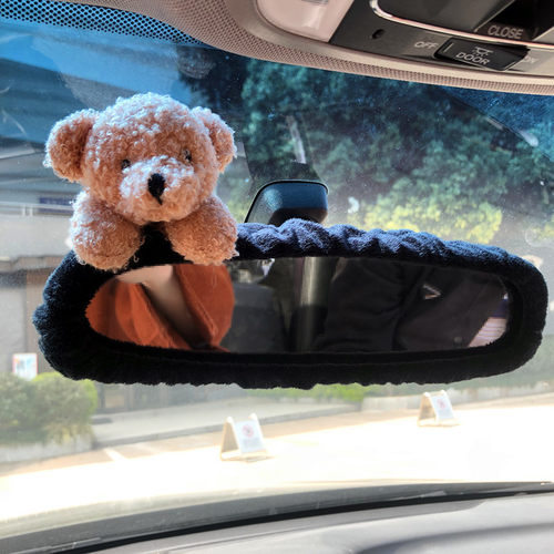 可爱小熊汽车后视镜装饰品