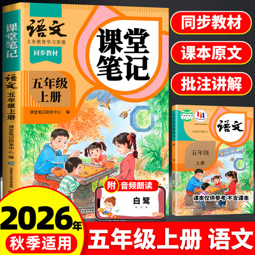 2026春适用五年级上册课堂笔记