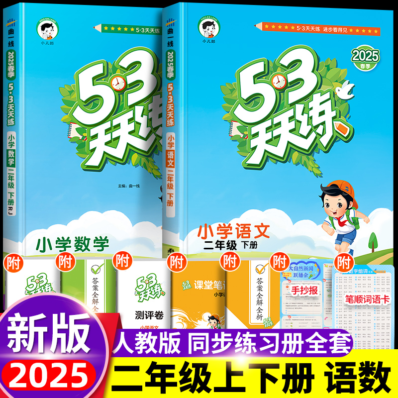 2025秋新版二年级53天天练
