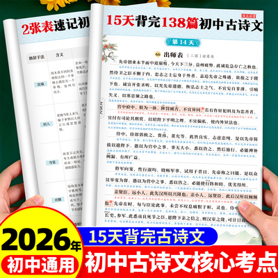 初中古诗文知识归纳文言文全详解