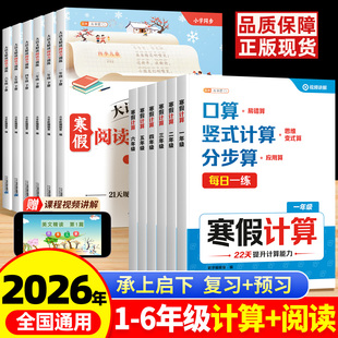 斗半匠寒假计算数学计算题强化训练每日一练一年级二年级三四五六年级口算天天练人教版阅读理解小学乘法复习预习衔接作业练习