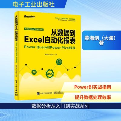 正版 从数据到Excel自动化报表：PowerQuery和PowerPivot实战 9787121356810 电子工业出版社