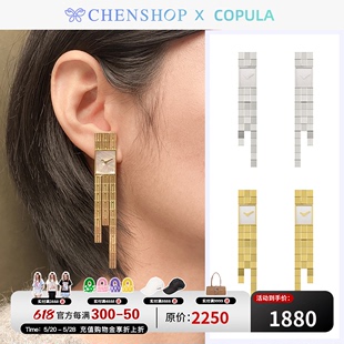 COPULA时尚 潮流表盘珍珠耳钉耳饰简约小众百搭CHENSHOP设计师品牌