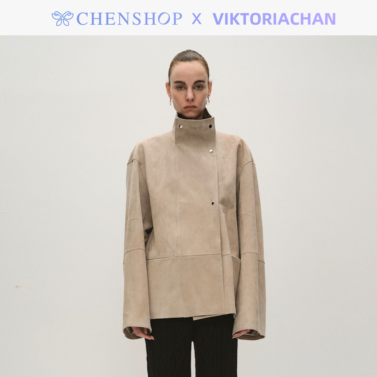 VIKTORIACHANJuliet绒面革夹克