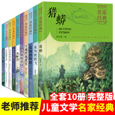 中国儿童文学名家经典全套10册冰波王一梅童话系列课外书沈石溪动物小说小学生三四五六年级课外阅读书籍阅读名著读书目蓝鲸的眼睛