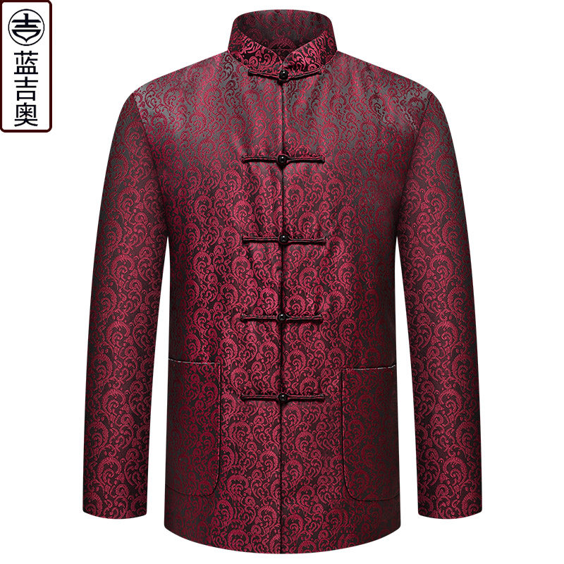 唐装棉袄男冬季加厚上衣爸爸中式婚礼服爷爷老人生日衣服棉服外套,男装,唐装,淘宝优惠券,粉丝福利购,淘宝优惠卷