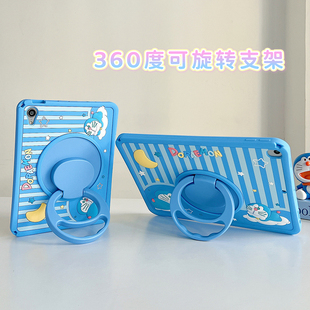 2024新款ipadmini7平板10保护套Air6硅胶360旋转支架pro11卡通air2防摔5儿童9.7英寸6第七代带笔槽适用十后壳