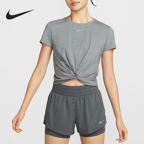 Nike/耐克正品Dri-FIT女士短款透气运动训练短袖HJ1055-084