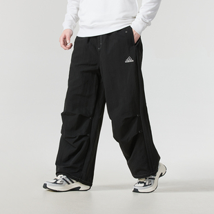 Adidas阿迪达斯三叶草男子新款休闲宽松工装裤运动阔腿长裤JD5415