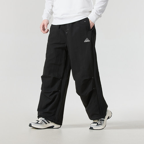 Adidas阿迪达斯三叶草男子新款休闲宽松工装裤运动阔腿长裤JD5415