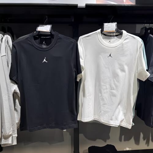 Nike耐克Jordan男休闲套头衫印花logo运动速干圆领短袖T恤 FN5830